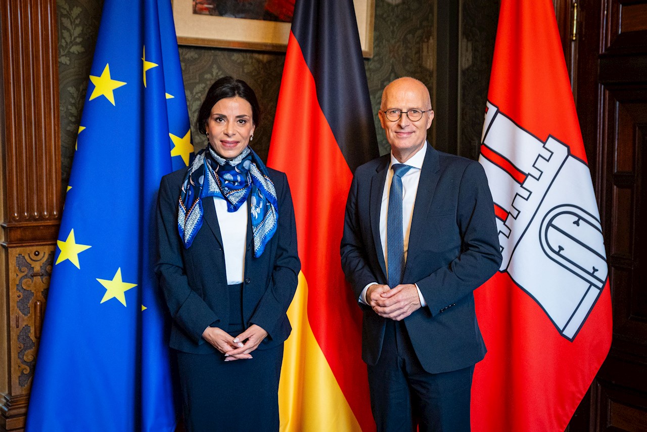 Regierungsrätin Dominique Hasler zu hochrangigen Gesprächen in Hamburg 