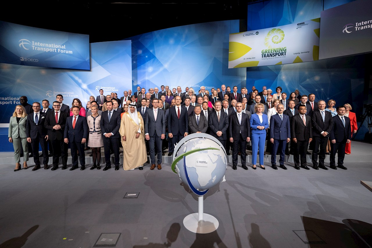 Infrastrukturministerin Graziella Marok-Wachter am jährlichen Gipfel des Internationalen Transport Forums der OECD in Leipzig