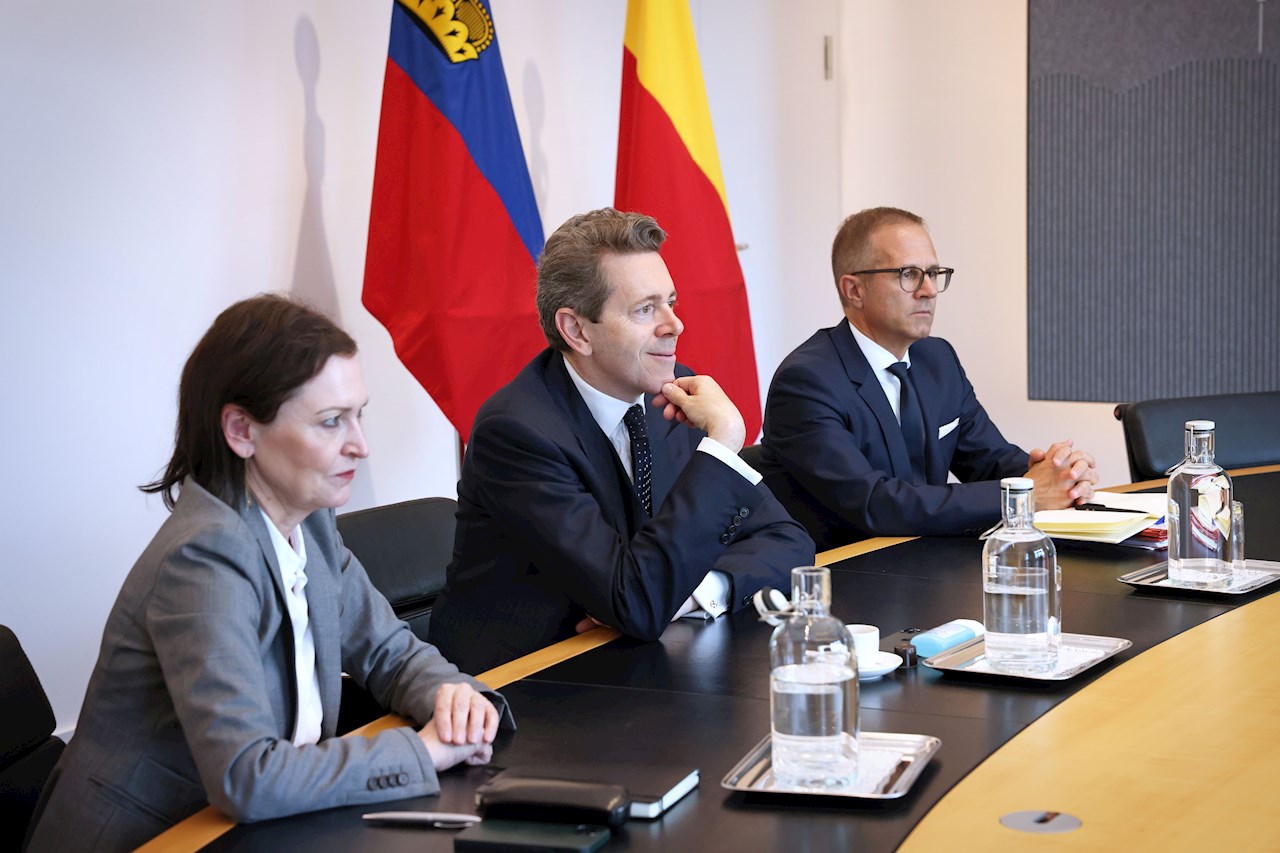 Präsident der Wirtschaftskammer Österreich Harald Mahrer zu Besuch in Liechtenstein
