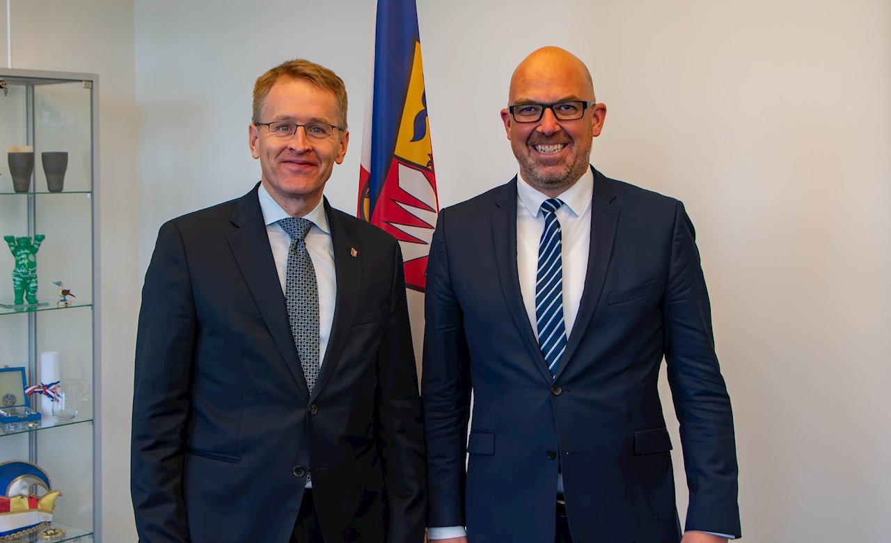 Regierungschef Daniel Risch zum Arbeitsbesuch in Hamburg und Kiel