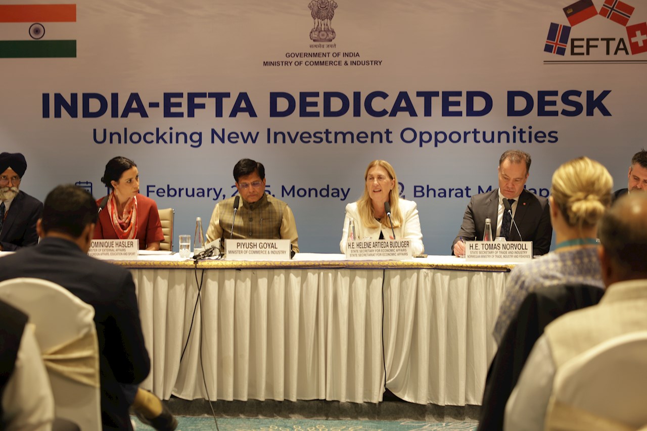 Eröffnung des EFTA-Desk in Neu-Delhi wichtig für Liechtensteinische Wirtschaft