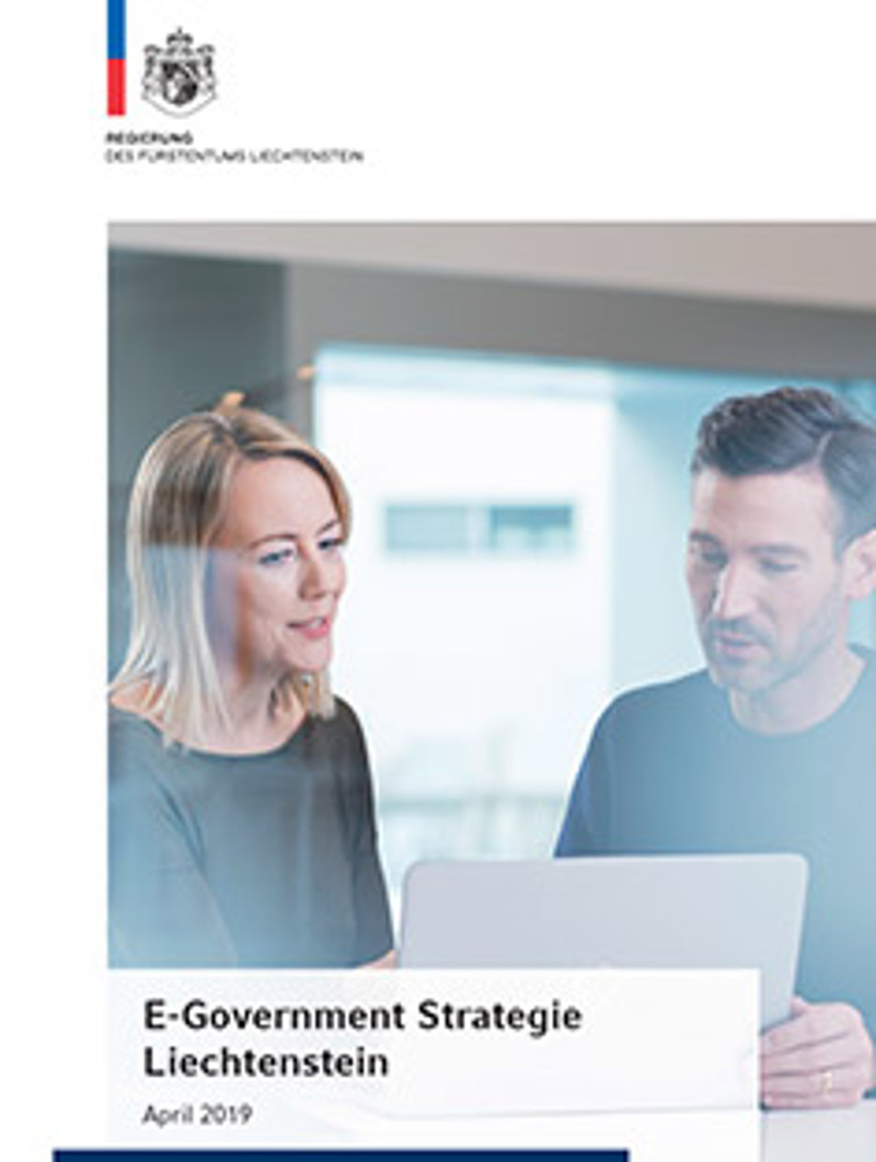 Coverbild von E-Government Strategie Liechtenstein 2019