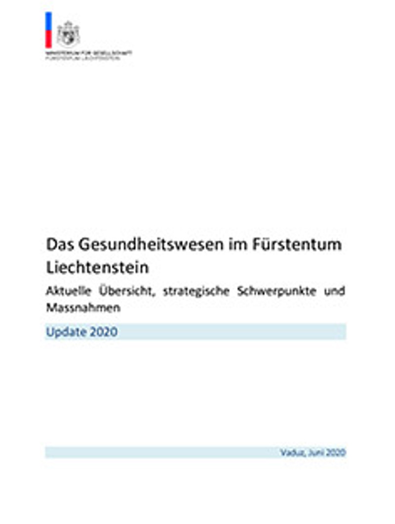 Coverbild von Das Gesundheitswesen im Fürstentum Liechtenstein 2020