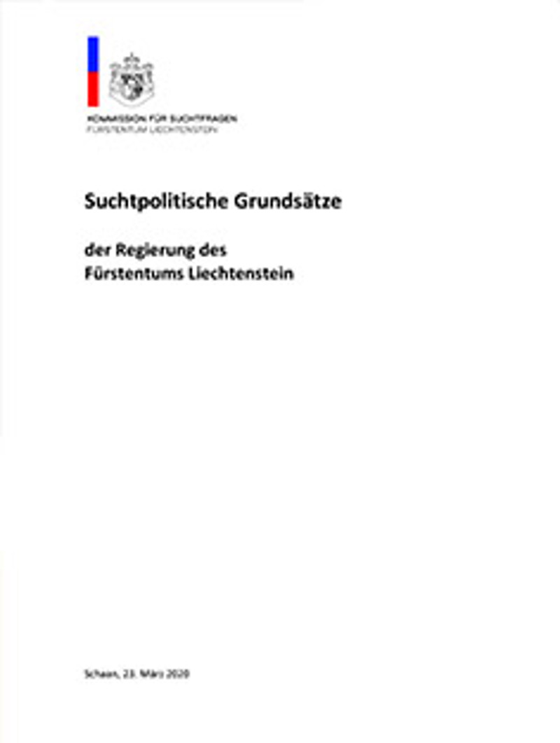 Coverbild von Suchtpolitische Grundsätze 2020