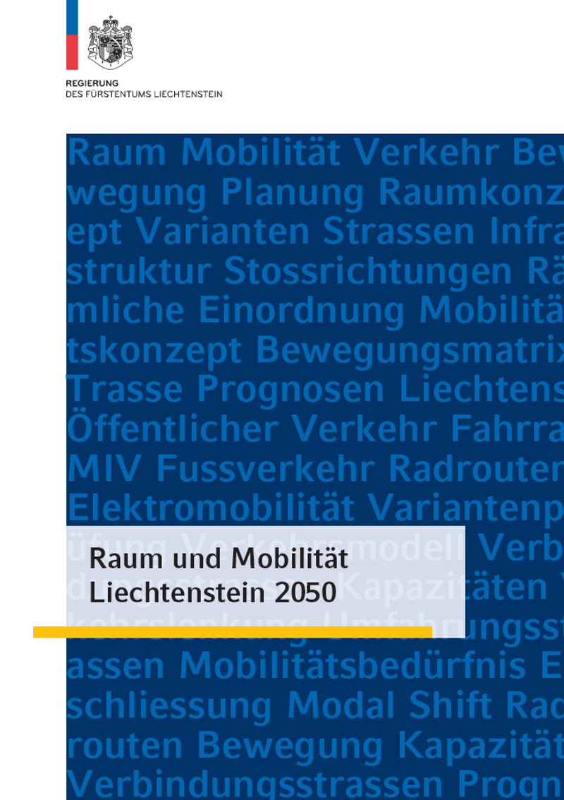 Coverbild von Raum und Mobilität Liechtenstein 2050